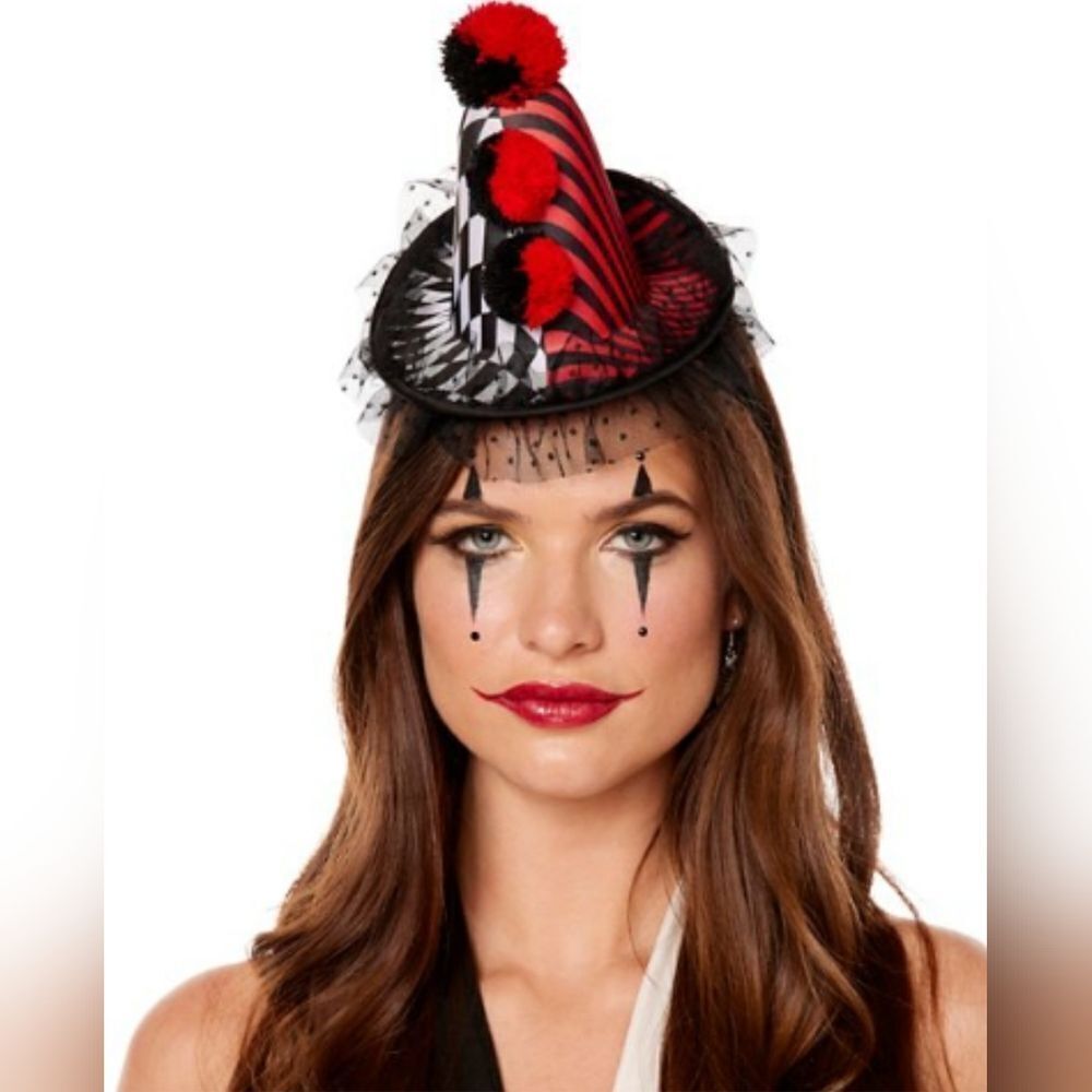🔹️NWT Scary Clown Mini Hat Headband - Picture 1 of 8